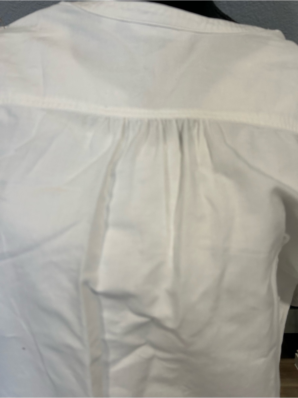 Uniqlo White Linen Blend Blouse XS NWOT - Picture 5 of 5